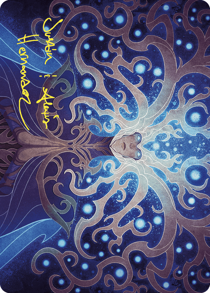 Omniscience Art Card (Gold-Stamped Signature) [Wilds of Eldraine Art Series] Magic: The Gathering