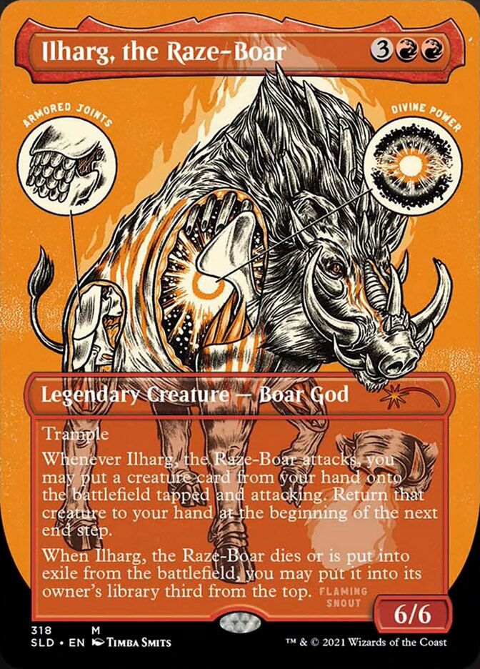 Ilharg, the Raze-Boar (Borderless) [Secret Lair Drop Series] Magic: The Gathering