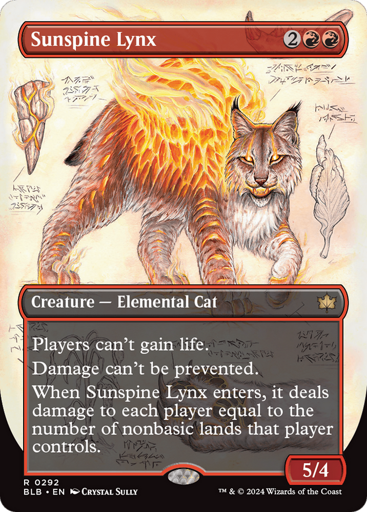 Sunspine Lynx (Borderless) [Bloomburrow] Magic: The Gathering