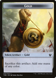 Human Soldier // Gold Double-Sided Token [Theros Beyond Death Tokens] Magic: The Gathering