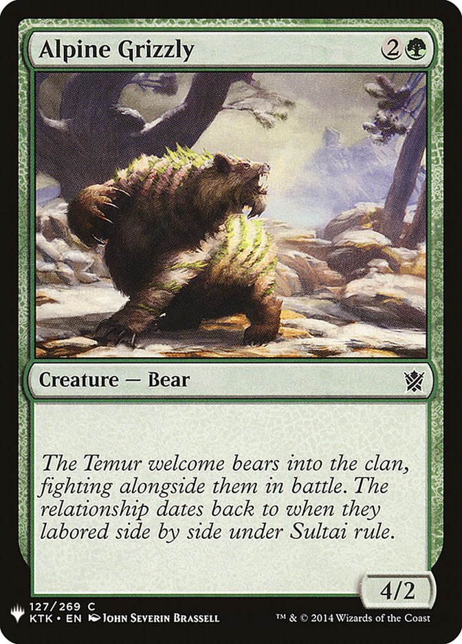 Alpine Grizzly [Mystery Booster] Magic: The Gathering