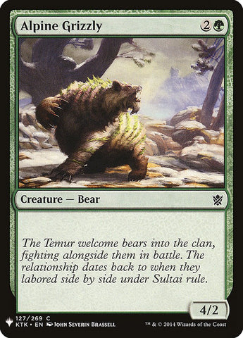 Alpine Grizzly [Mystery Booster] Magic: The Gathering