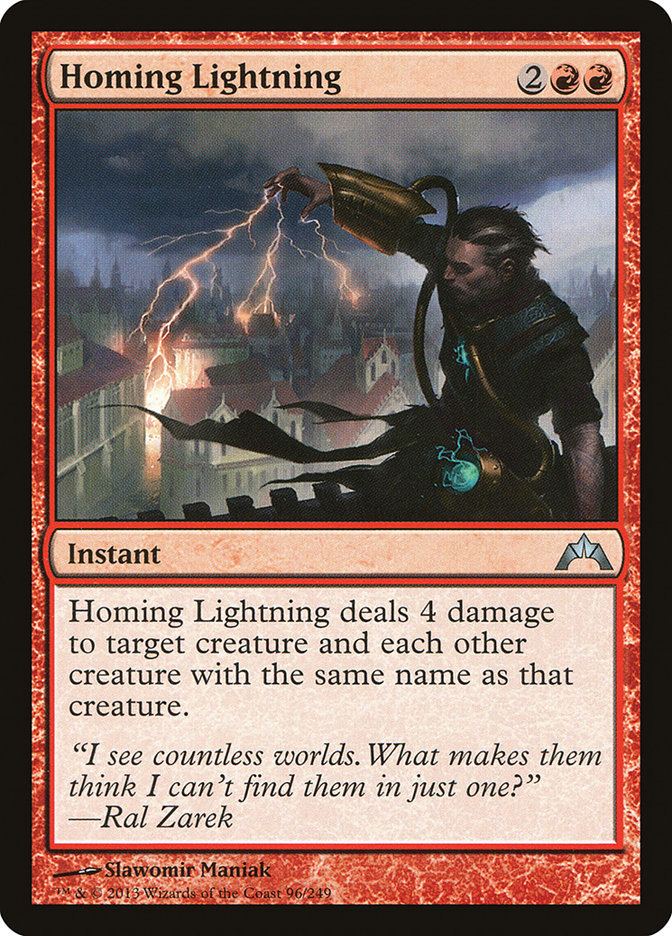 Homing Lightning [Gatecrash] Magic: The Gathering