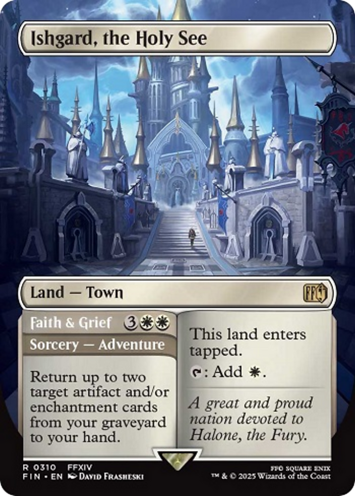 Ishgard, the Holy See (Borderless) [FINAL FANTASY] Magic: The Gathering