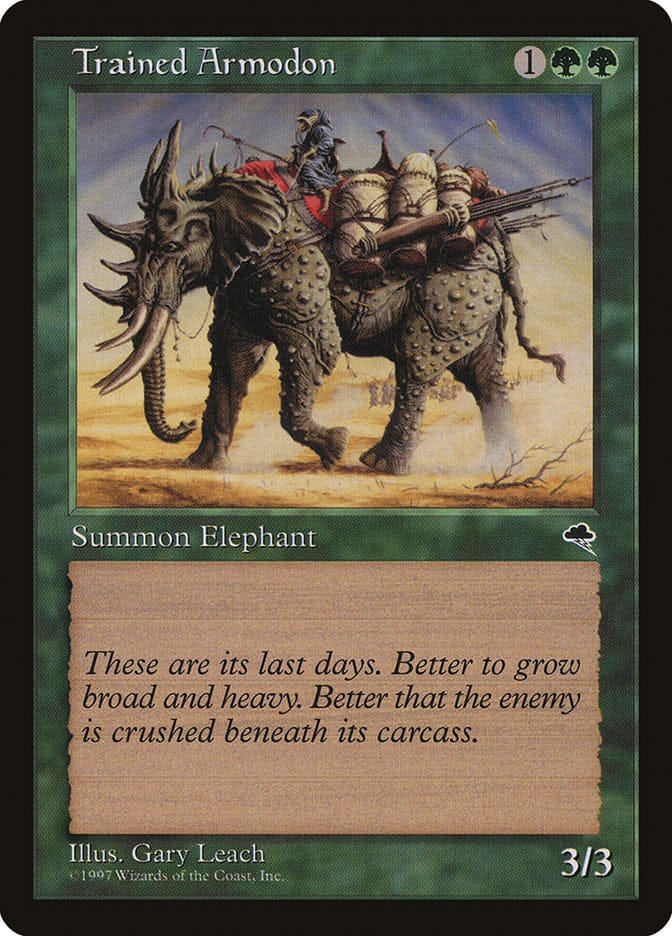 Trained Armodon [Tempest] Magic: The Gathering