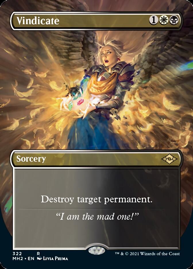 Vindicate (Borderless Alternate Art) [Modern Horizons 2] Magic: The Gathering