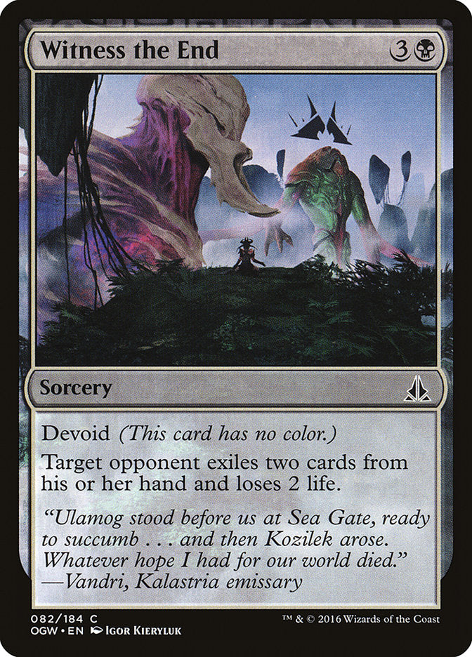 Witness the End [Oath of the Gatewatch] Magic: The Gathering