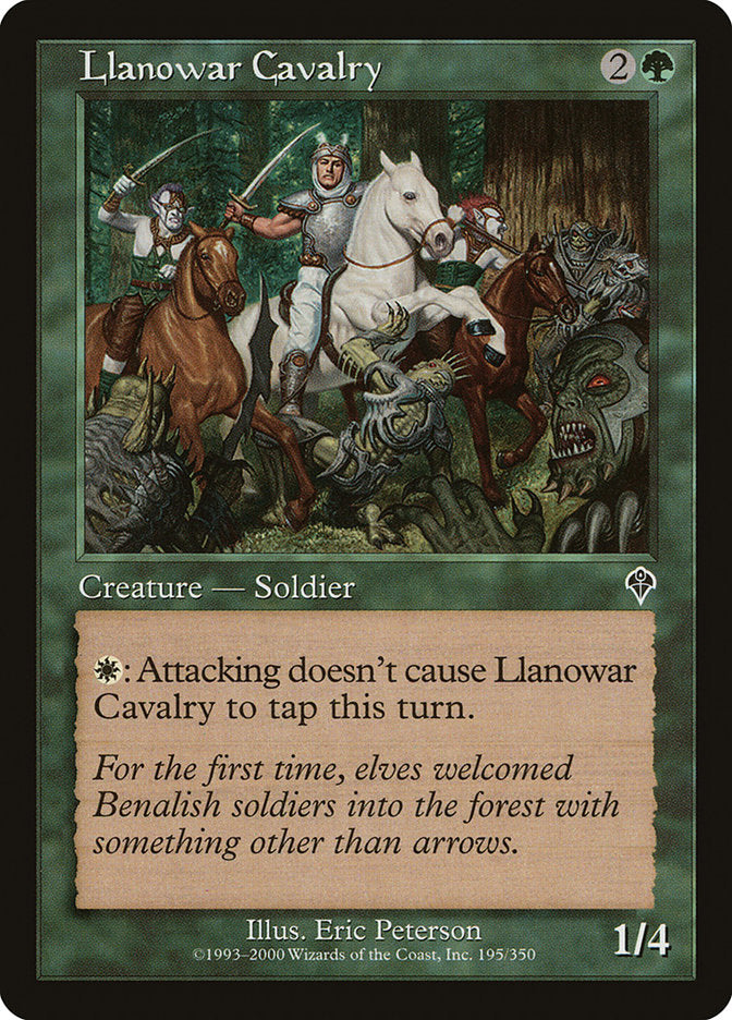 Llanowar Cavalry [Invasion] Magic: The Gathering