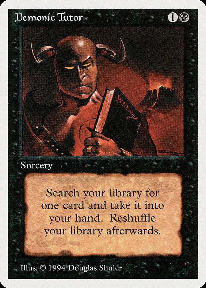 Demonic Tutor [Summer Magic / Edgar] Magic: The Gathering