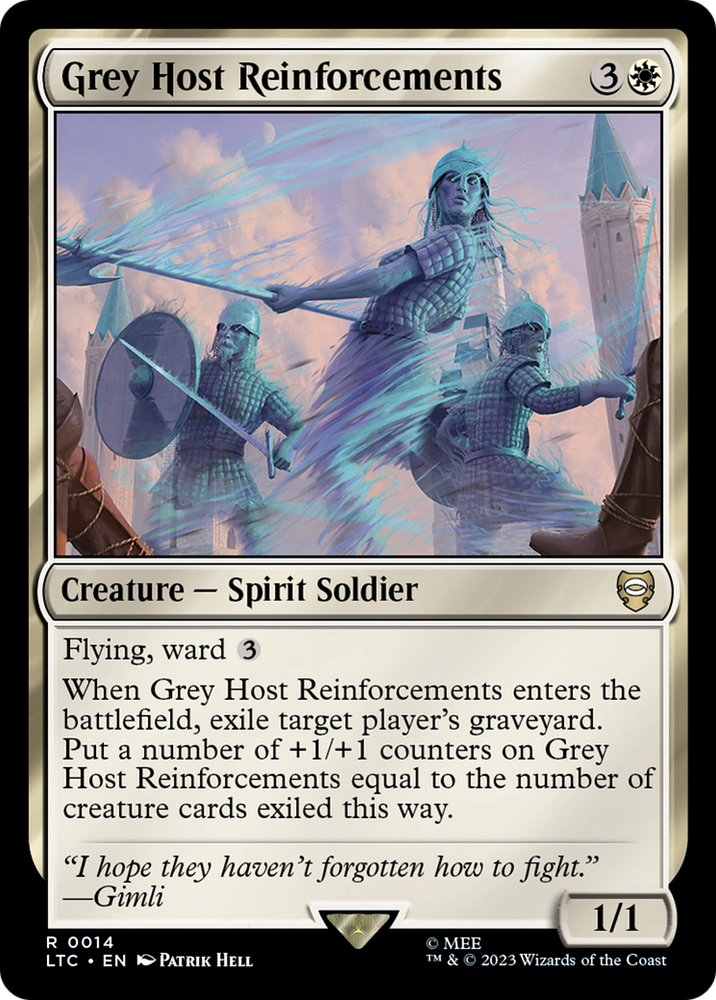 Grey Host Reinforcements [The Lord of the Rings: Tales of Middle-Earth Commander] Magic: The Gathering