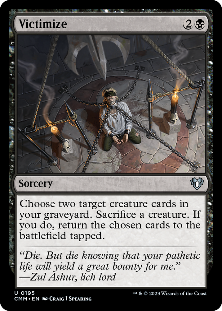 Victimize [Commander Masters] Magic: The Gathering