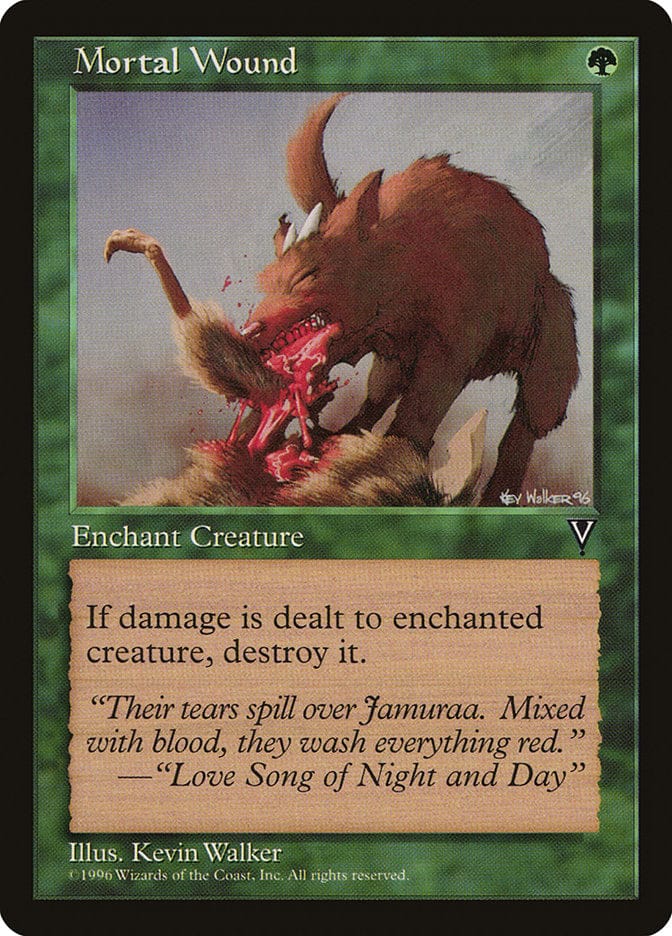 Mortal Wound [Visions] Magic: The Gathering