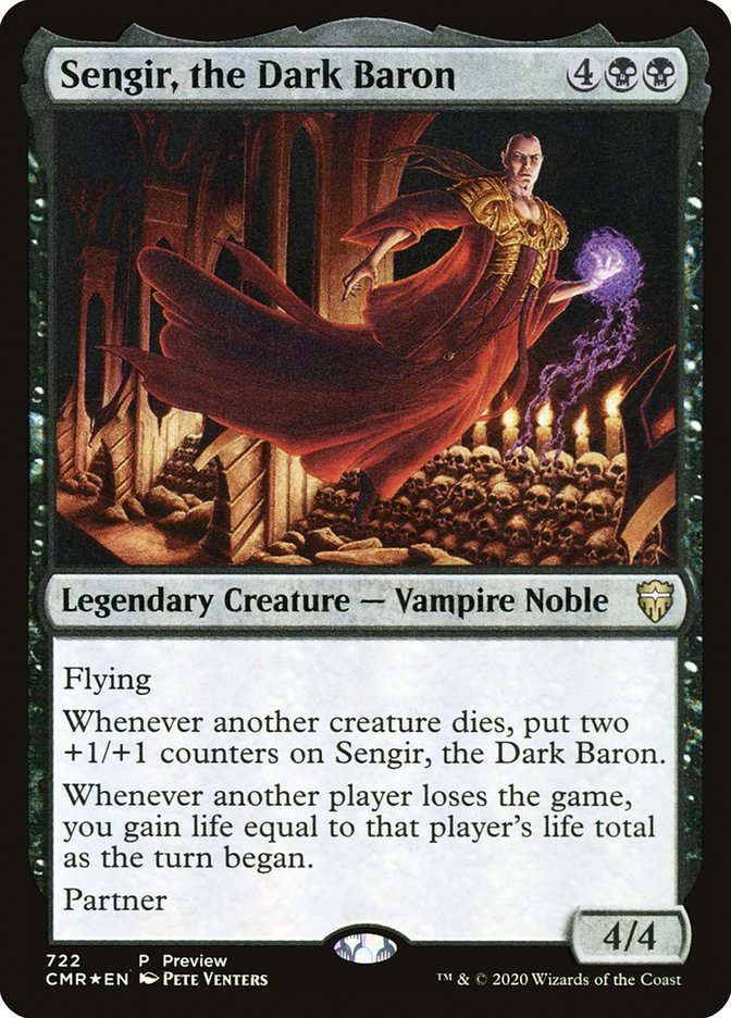 Sengir, the Dark Baron [Commander Legends Promos] Magic: The Gathering