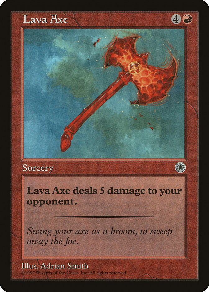 Lava Axe [Portal] Magic: The Gathering