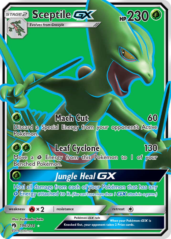 Sceptile GX (196/214) [Sun & Moon: Lost Thunder] Pokémon