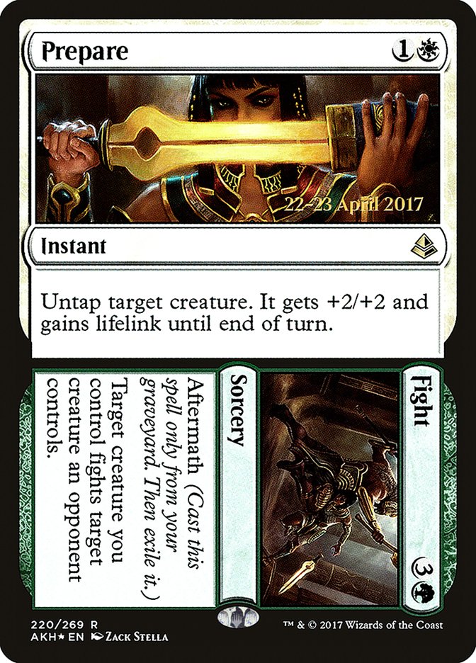 Prepare // Fight [Amonkhet Prerelease Promos] Magic: The Gathering