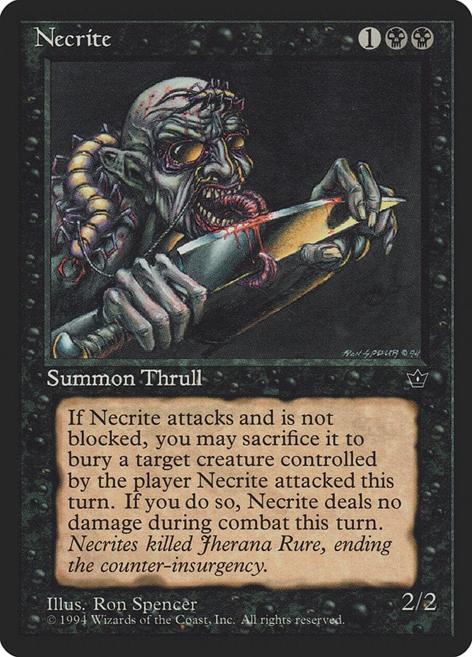 Necrite (Ron Spencer) [Fallen Empires] Magic: The Gathering
