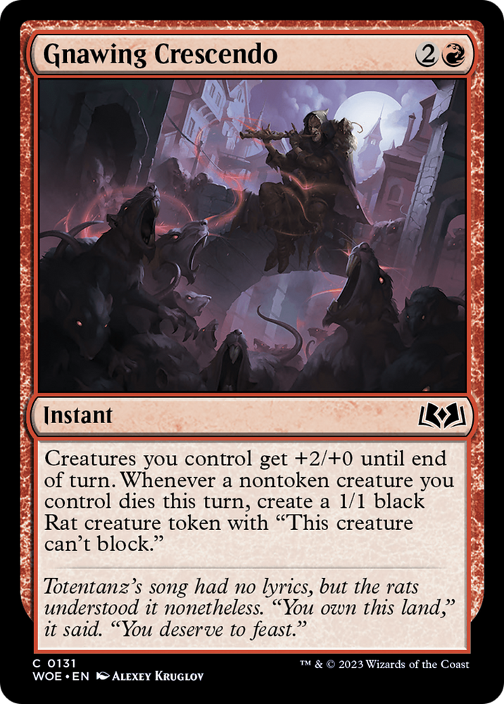 Gnawing Crescendo [Wilds of Eldraine] Magic: The Gathering