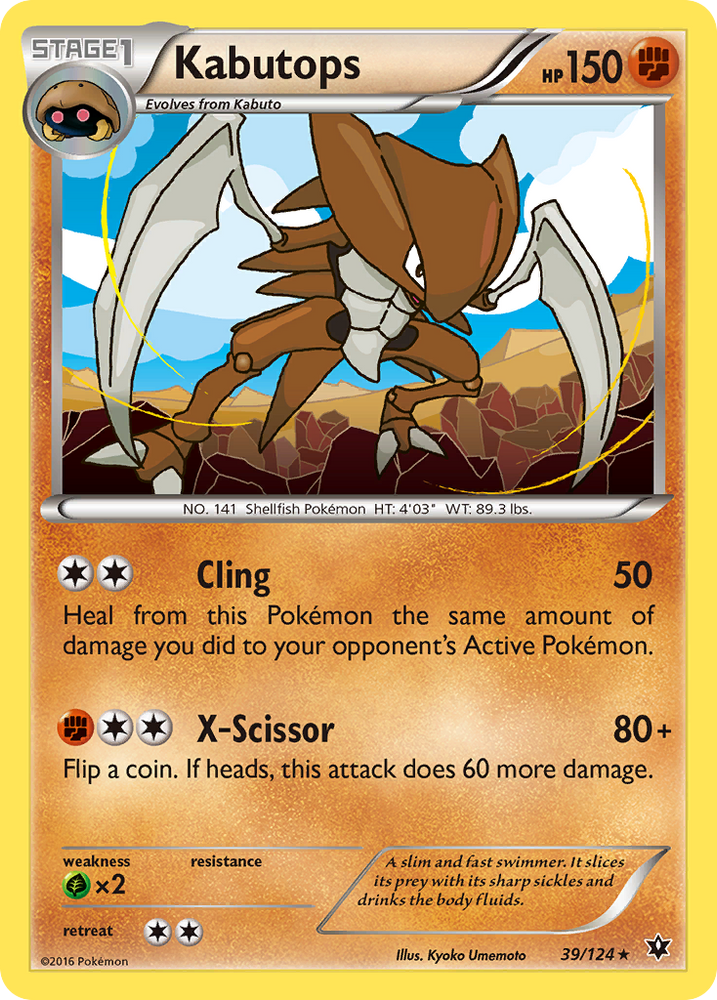 Kabutops (39/124) [XY: Fates Collide] Pokémon