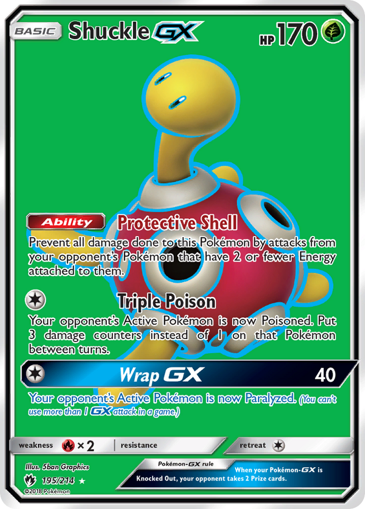 Shuckle GX (195/214) [Sun & Moon: Lost Thunder] Pokémon