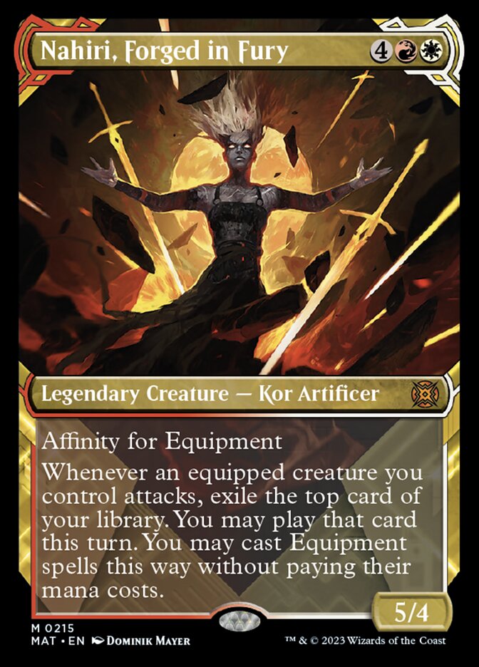Nahiri, Forged in Fury (Showcase Halo Foil) [March of the Machine: The Aftermath] Magic: The Gathering