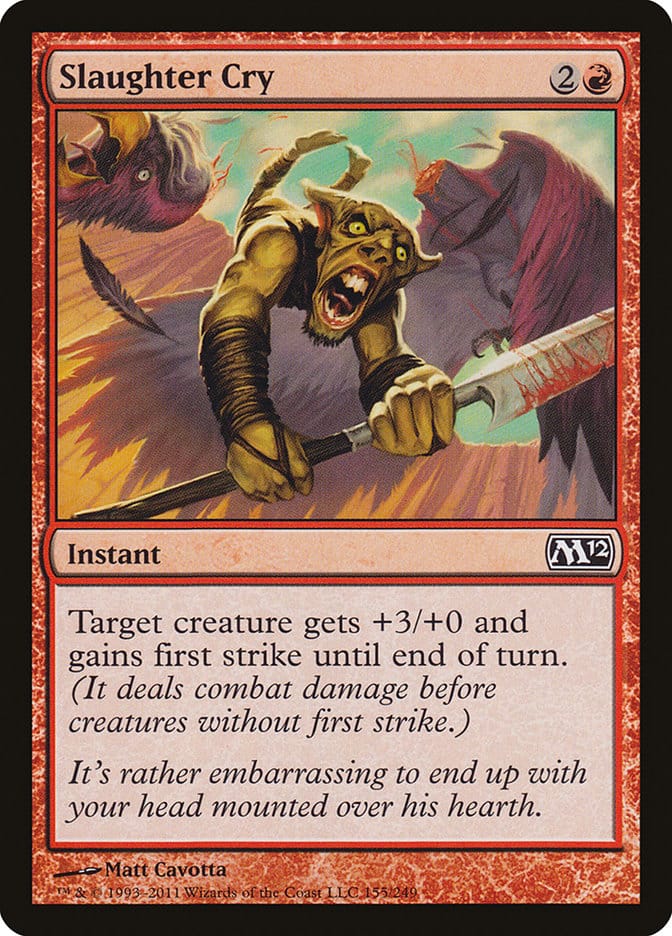 Slaughter Cry [Magic 2012] Magic: The Gathering