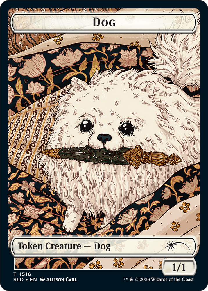 Dog // Cat Double-Sided Token [Secret Lair Commander Deck: Raining Cats and Dogs Tokens] Magic: The Gathering