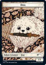 Dog // Cat Double-Sided Token [Secret Lair Commander Deck: Raining Cats and Dogs Tokens] Magic: The Gathering