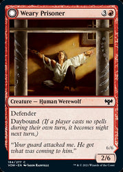 Weary Prisoner // Wrathful Jailbreaker [Innistrad: Crimson Vow] Magic: The Gathering