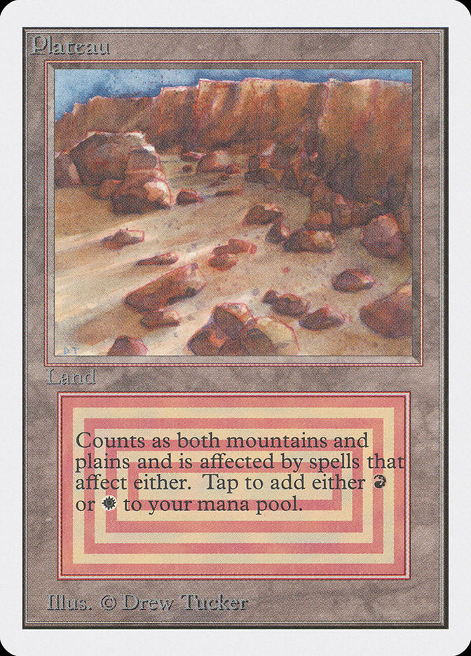 Plateau [Unlimited Edition] Magic: The Gathering