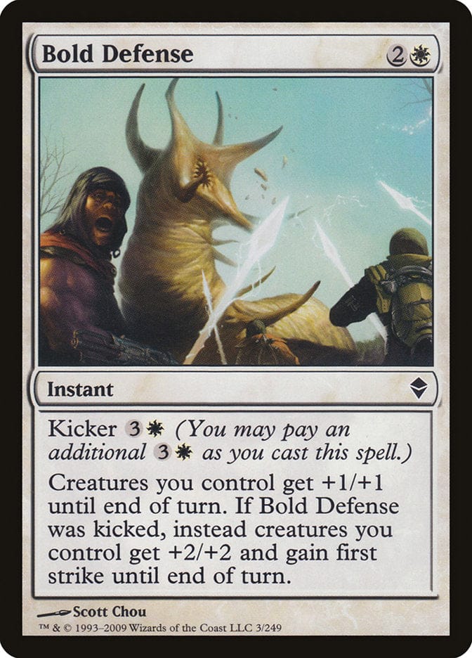 Bold Defense [Zendikar] Magic: The Gathering