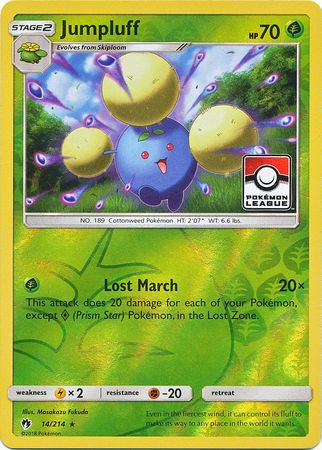 Jumpluff (14/214) (League Promo) [Sun & Moon: Lost Thunder] Pokémon
