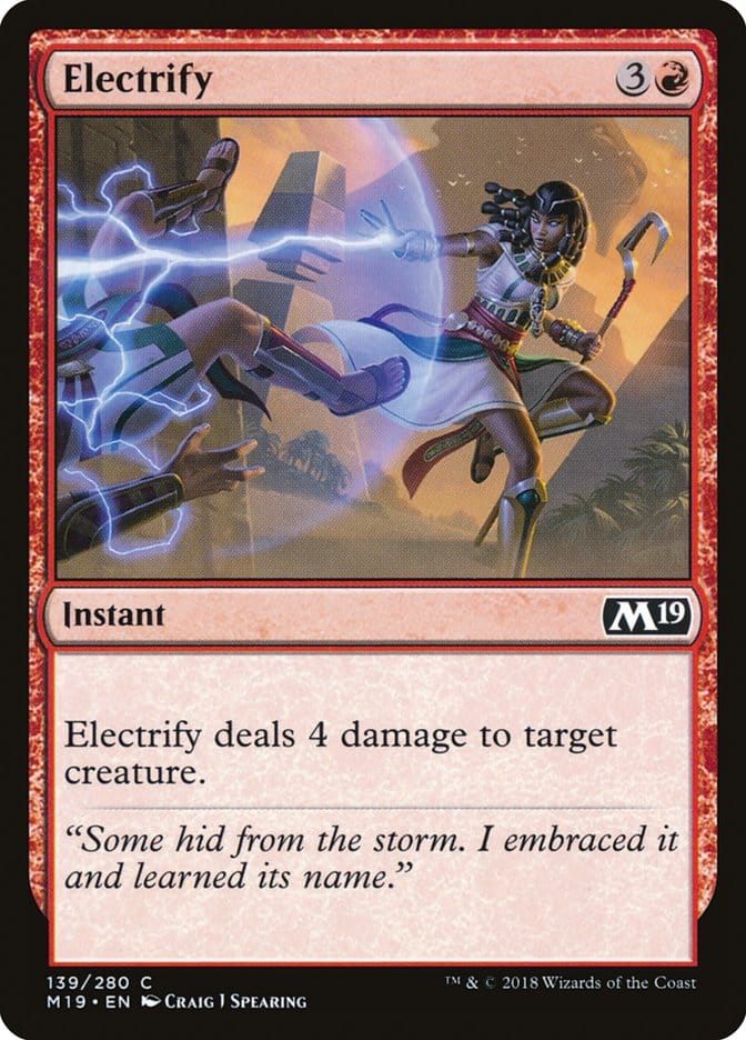 Electrify [Core Set 2019] Magic: The Gathering