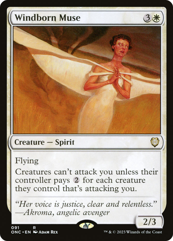 Windborn Muse [Phyrexia: All Will Be One Commander] Magic: The Gathering