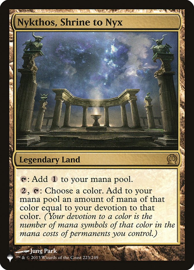 Nykthos, Shrine to Nyx [The List] Magic: The Gathering