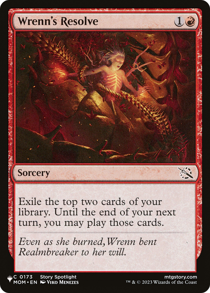 Wrenn's Resolve [The List] Magic: The Gathering