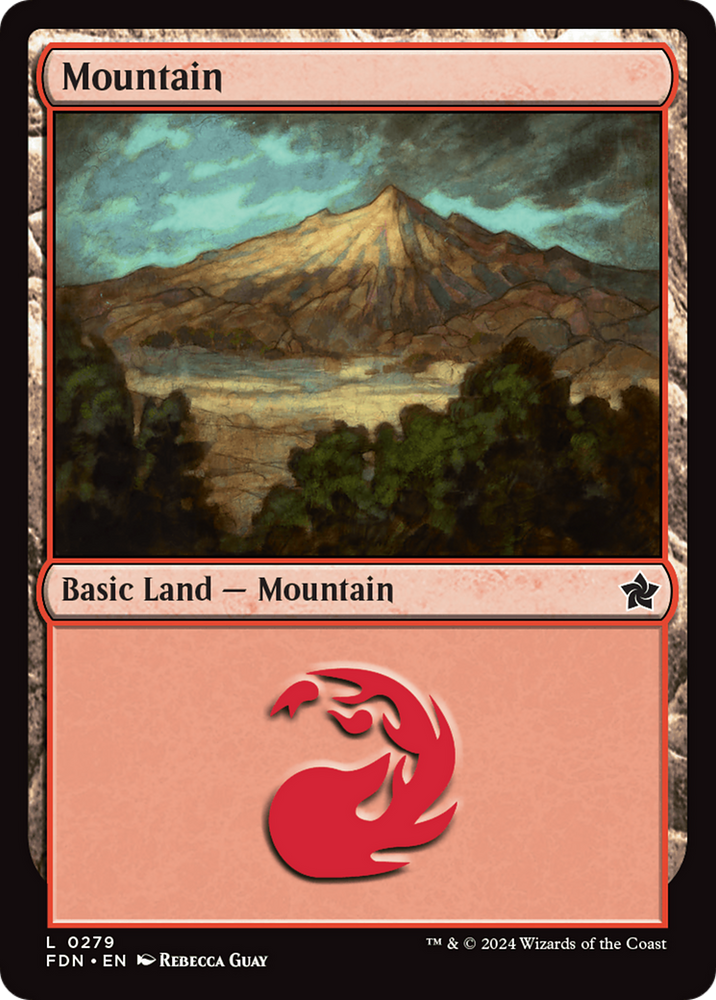 Mountain (0279) [Foundations] Magic: The Gathering