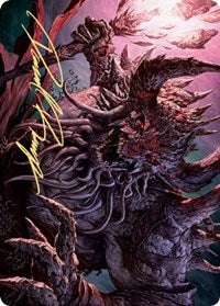 Dream Devourer Art Card (Gold-Stamped Signature) [Kaldheim Art Series] Magic: The Gathering