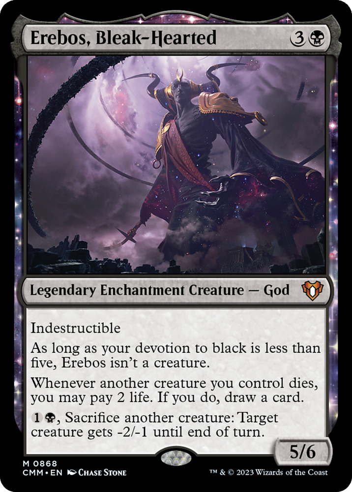 Erebos, Bleak-Hearted [Commander Masters] Magic: The Gathering