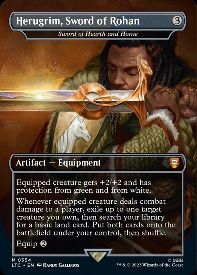 Herugrim, Sword of Rohan - Sword of Hearth and Home [The Lord of the Rings: Tales of Middle-Earth Commander] Magic: The Gathering