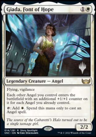 Giada, Font of Hope (Promo Pack) [Streets of New Capenna Promos] Magic: The Gathering