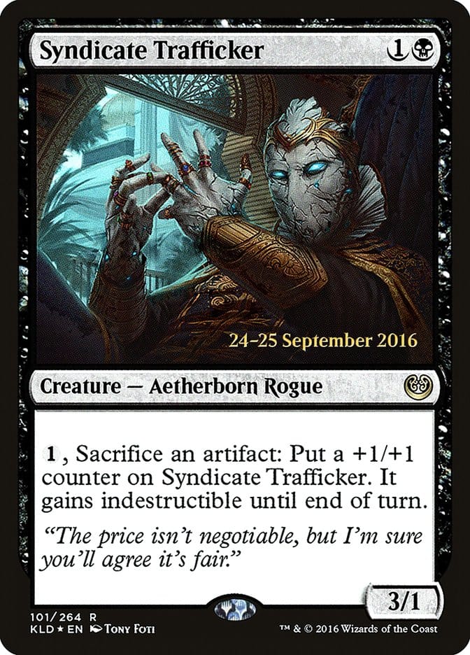Syndicate Trafficker [Kaladesh Prerelease Promos] Magic: The Gathering
