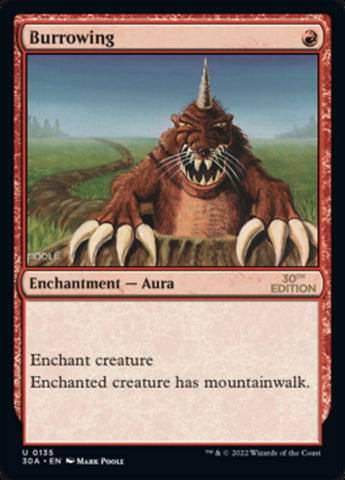 Burrowing [30th Anniversary Edition] Magic: The Gathering