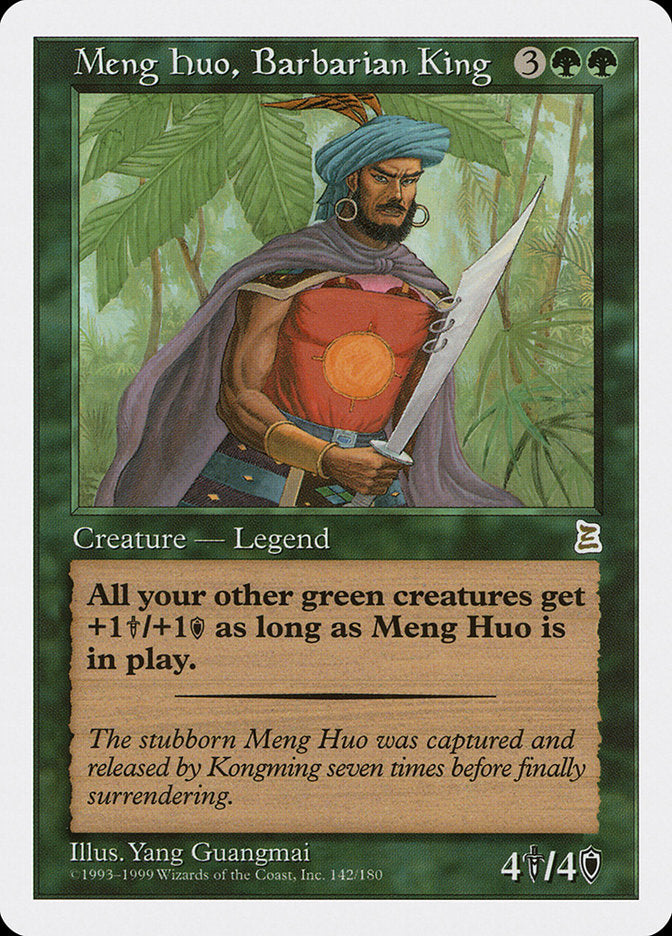 Meng Huo, Barbarian King [Portal Three Kingdoms] Magic: The Gathering