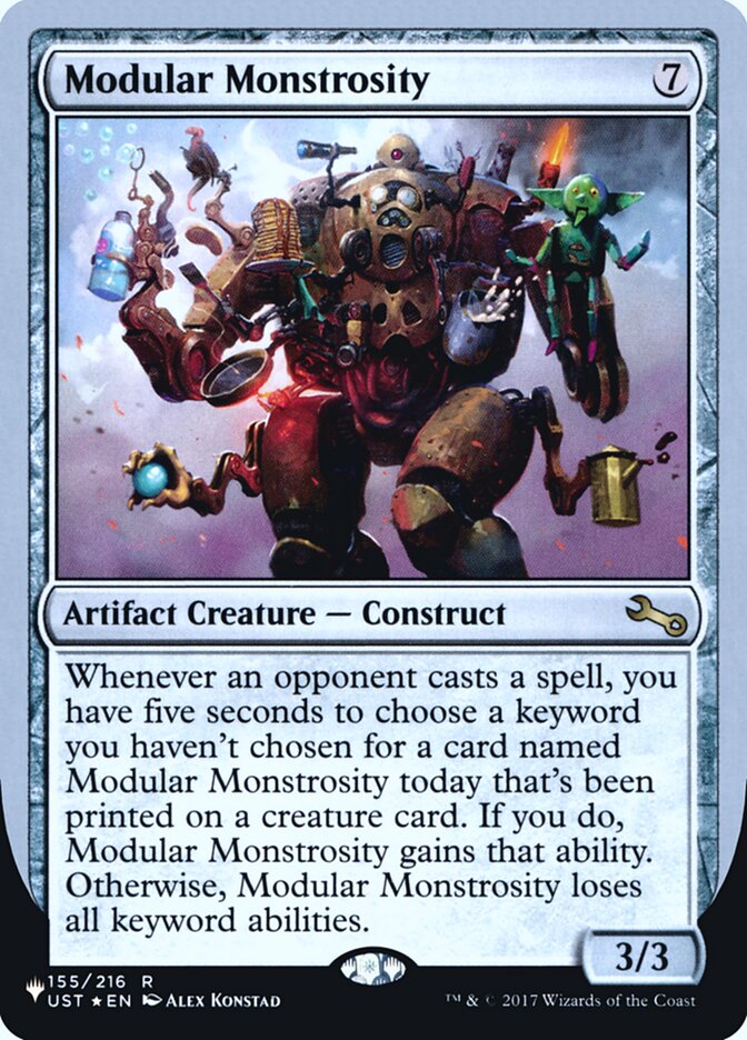 Modular Monstrosity (Unfinity Foil Edition) [The List] Magic: The Gathering