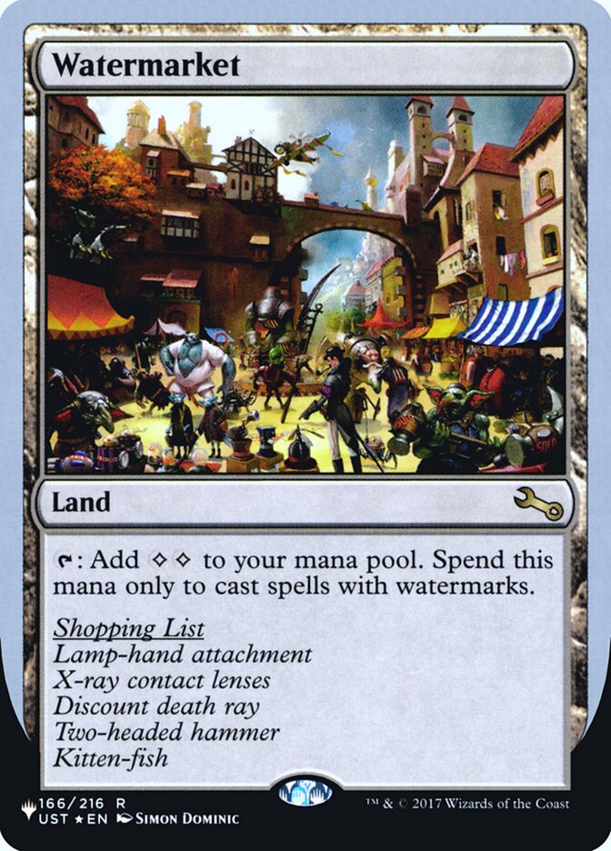 Watermarket (Unfinity Foil Edition) [The List] Magic: The Gathering