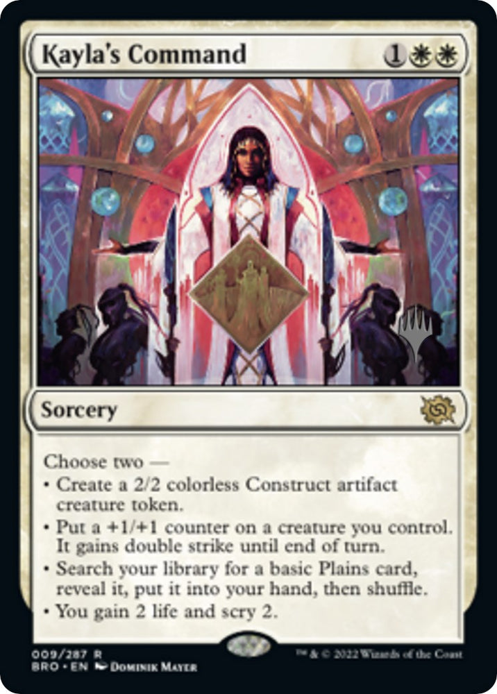 Kayla's Command (Promo Pack) [The Brothers' War Promos] Magic: The Gathering