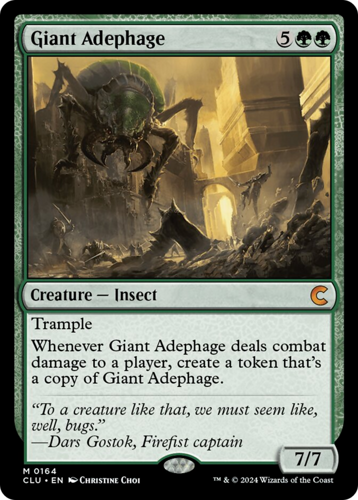 Giant Adephage [Ravnica: Clue Edition] Magic: The Gathering