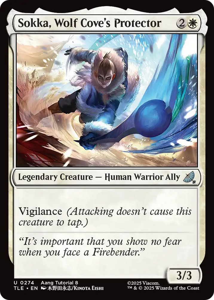 Sokka, Wolf Cove's Protector (0274) [Avatar: The Last Airbender: Eternal-Legal] Magic: The Gathering