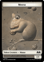 Mouse // Food (0013) Double-Sided Token [Wilds of Eldraine Tokens] Magic: The Gathering